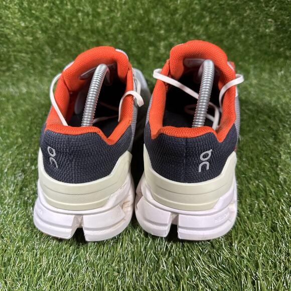 ON CLOUD Running CLOUDFLYER Men's SZ 10 Walking Running Shoes Gray/Flame Orange - Picture 2 of 12